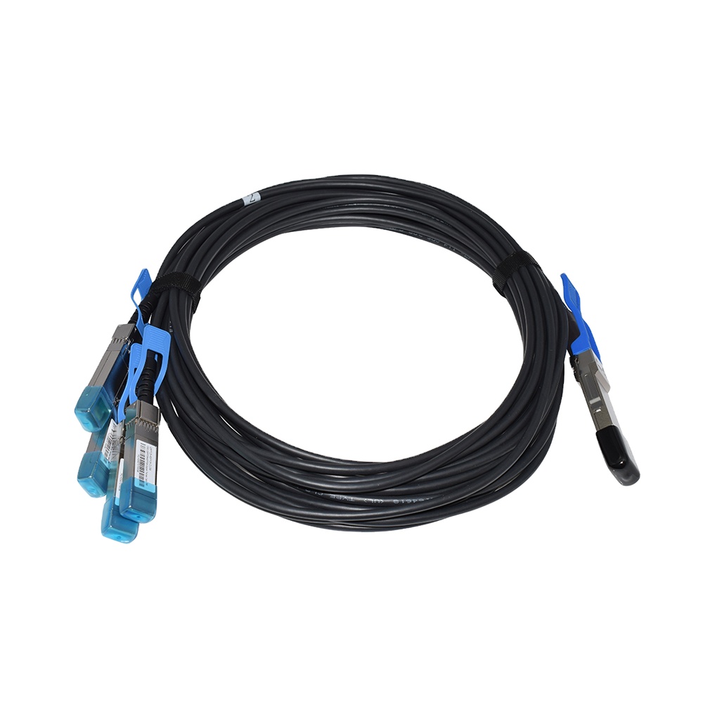 3m (10ft) QSFP28-4SFP25G-CU3M Compatible 100G QSFP28 to 4x25G QSFP28 Passive Direct Attach Copper Breakout Cable 