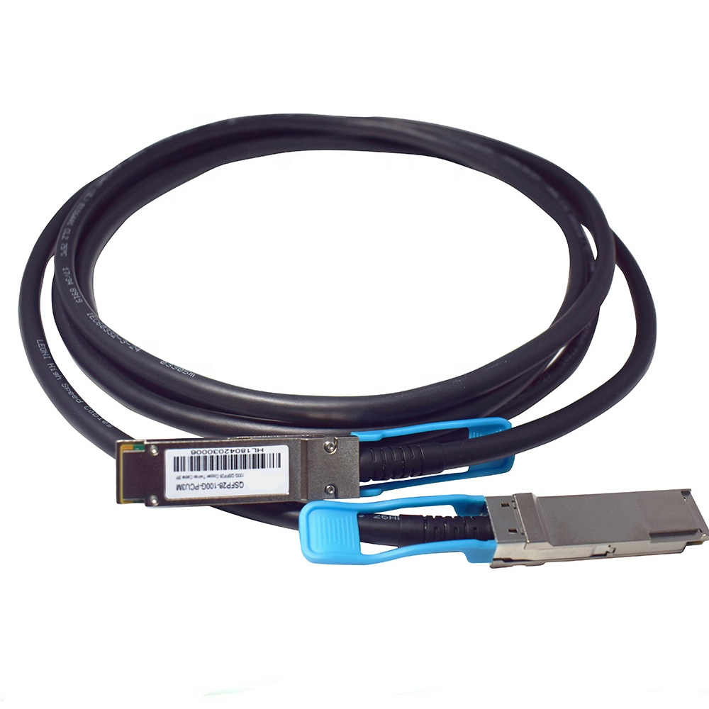 100Gbps QSFP28 5M Cable QSFP28-QSFP28-CU5M 24AWG DAC twinax Cable 